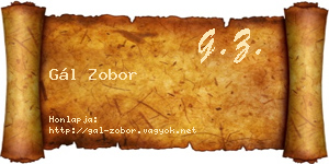 Gál Zobor névjegykártya